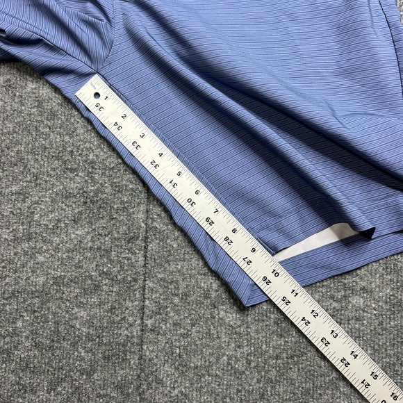 Travis Mathew Loreto Shorts Par 4 Mens 32x9.5 Blue Stripe Performance Golf 75812 - Picture 8 of 11